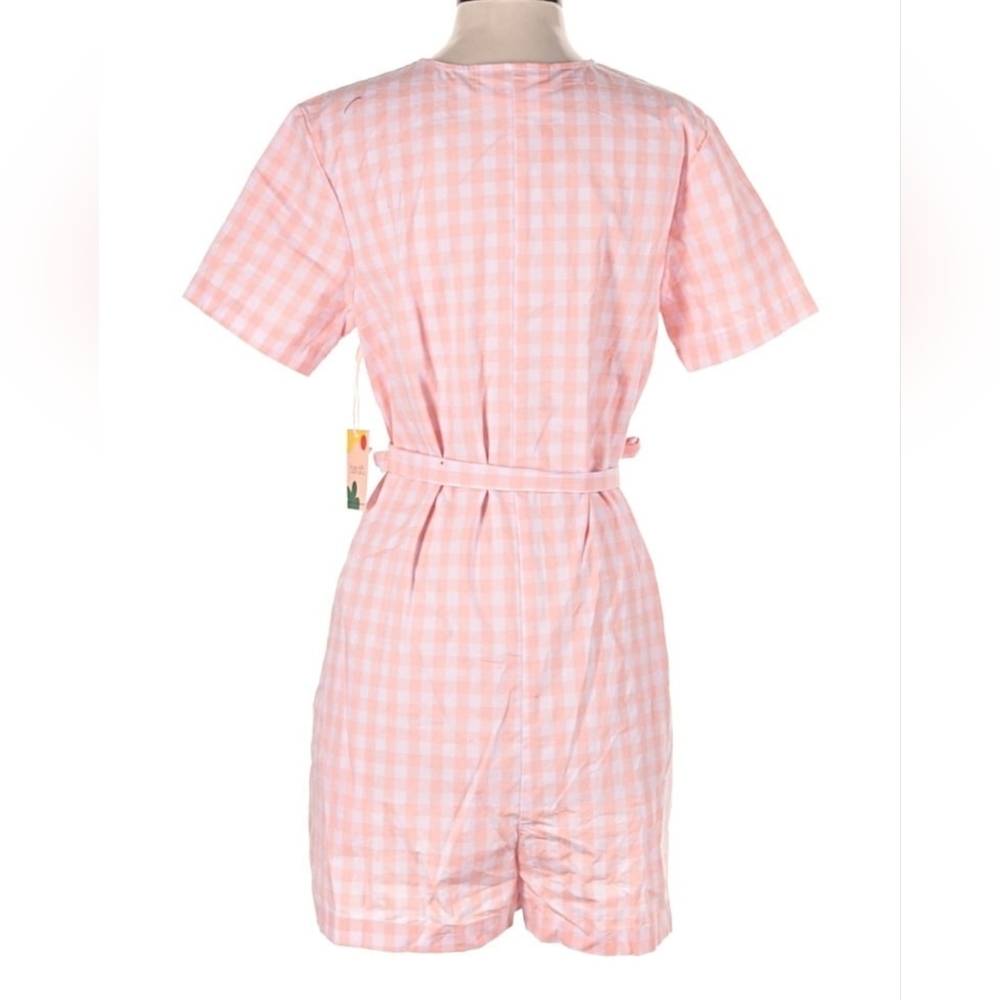 NWT Bando Pink & White Romper 🩷 Reg Retail $178 - Picture 3 of 7